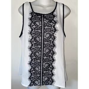 Love Letter Collection Women's Sleeveless Blouse Large NWOT